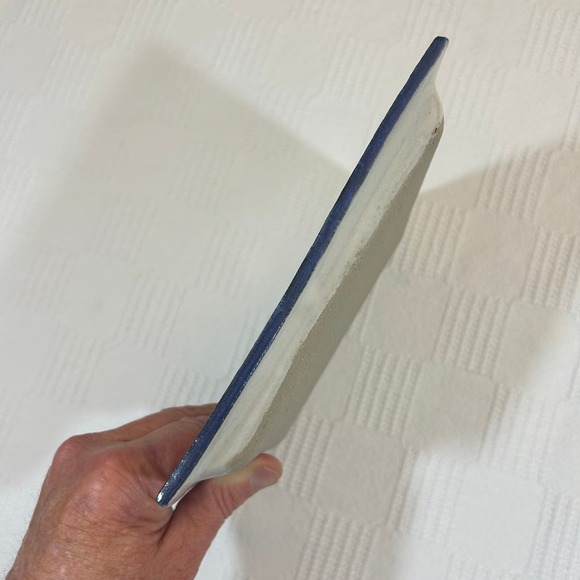 Stoneware Blue Crab Plate The Poddery Mathews VA 7.75" x 7.75" - Picture 7 of 9